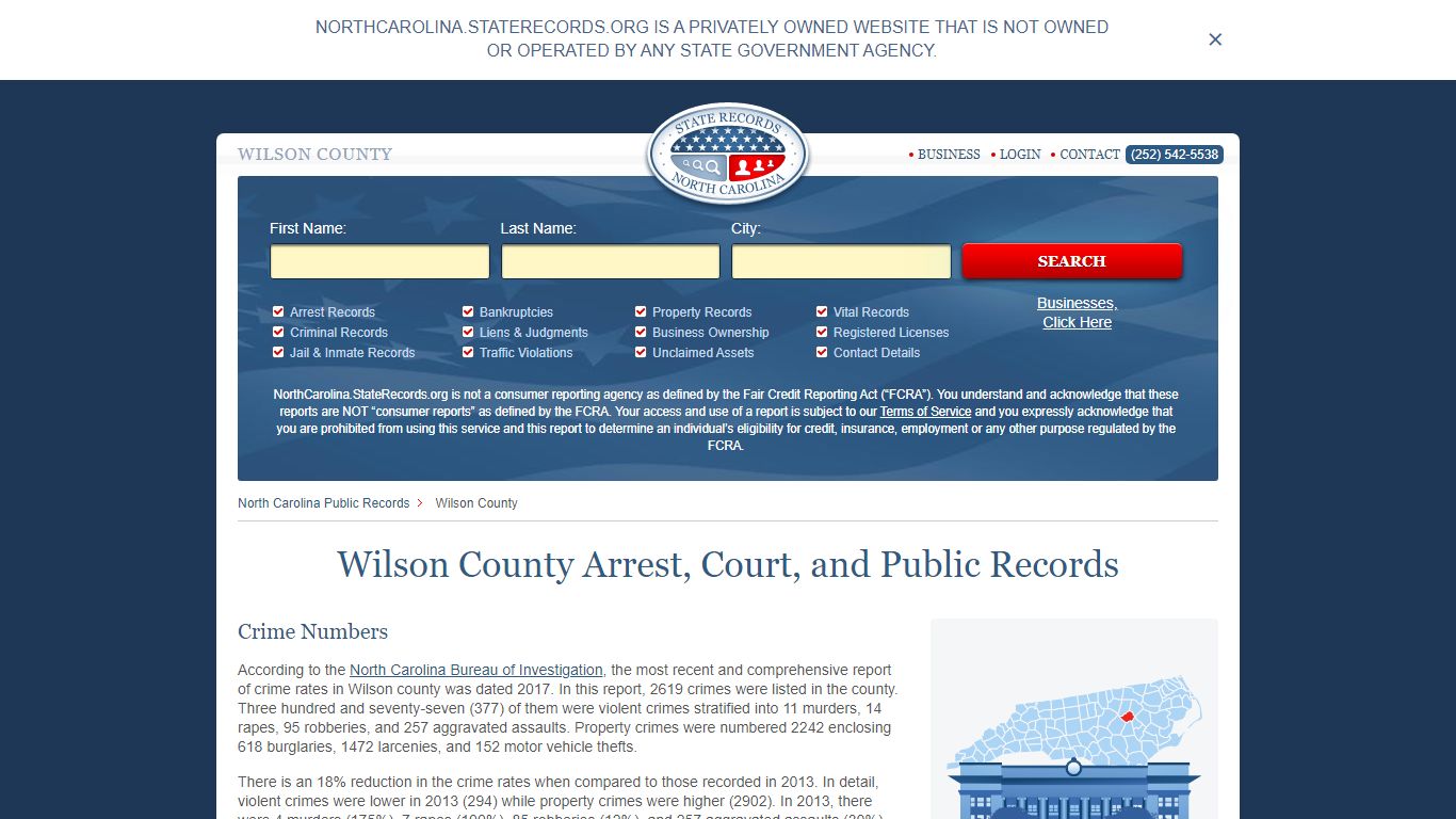 Wilson County Arrest, Court, and Public Records